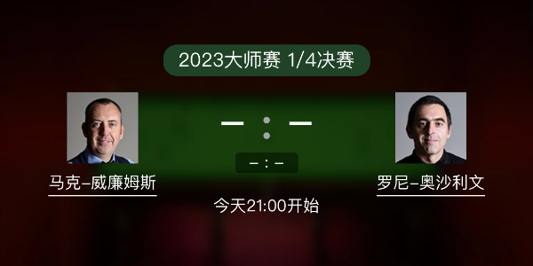 马克-威廉姆斯vs<a href=/tiyuzq/aslw/ target=_blank class=infotextkey>奥沙利文</a>赛事前瞻和交手记录