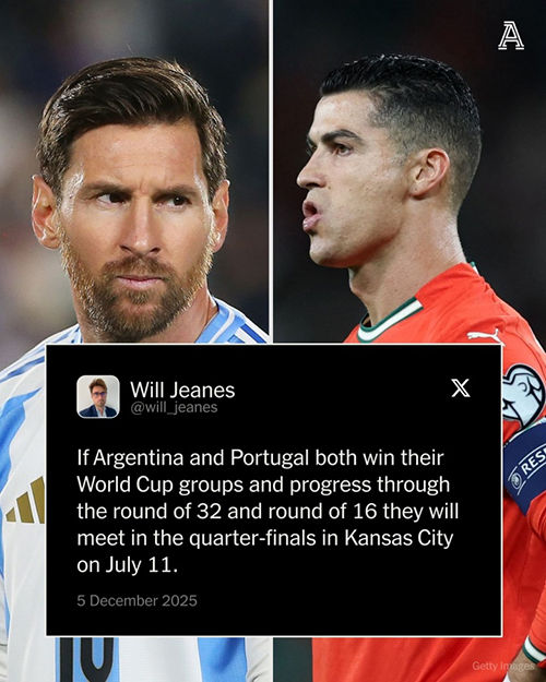 阿根廷葡萄牙若小组头名出线，<a href=/qiuxingzq/zuqiuzq/119.html target=_blank class=infotextkey>梅西</a>C罗1/4决赛将提前相遇